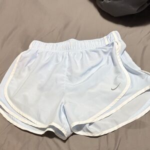 Nike Women's Light Blue Athletic Dri-FIT Shorts